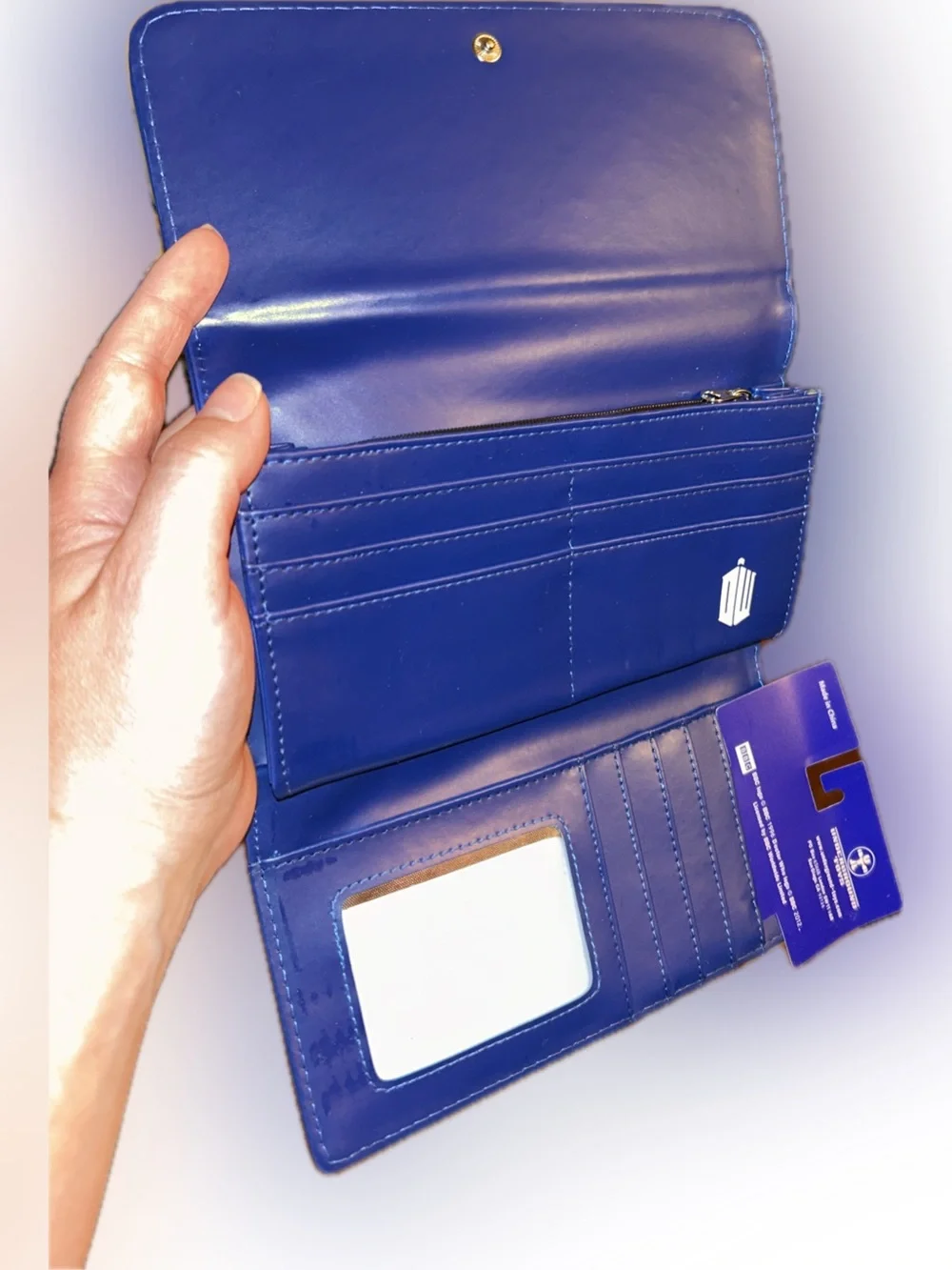 Dr Who TARDIS Police Call Box Phone Booth Trifold Clutch Wallet